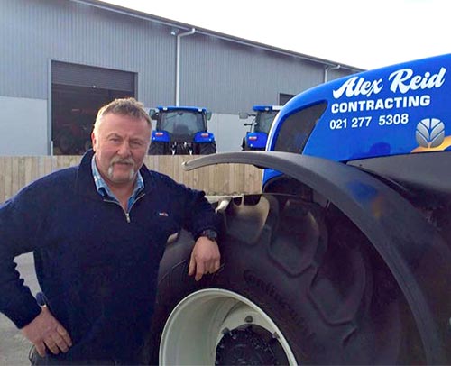 Alex Reid with Tractor