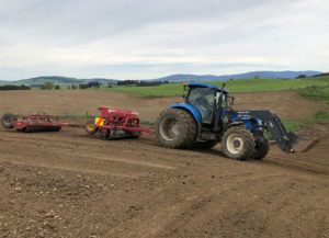 Tractor Drilling In Invercargill field